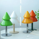 Vibrant tiered tree glass table lamp for living room decor by Decorbites