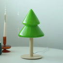 Vibrant tiered tree glass table lamp for living room decor by Decorbites
