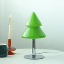 Vibrant tiered tree glass table lamp for living room decor by Decorbites