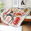 GobekUsa Christmas Tree Knitted Throw Blanket