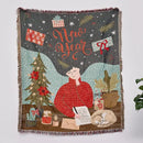 GobekUsa Christmas Tree Knitted Throw Blanket