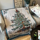 GobekUsa Christmas Tree Knitted Throw Blanket