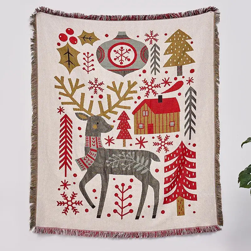 GobekUsa Christmas Tree Knitted Throw Blanket, photo 13 of 20
