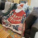 GobekUsa Christmas Tree Knitted Throw Blanket