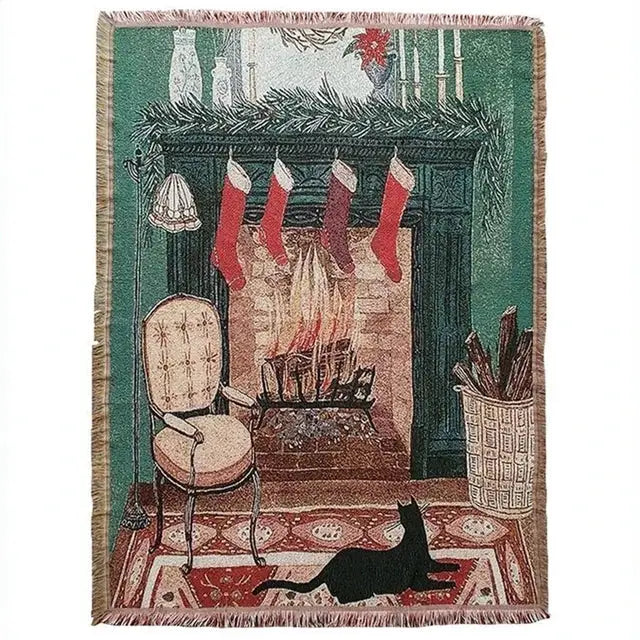 GobekUsa Christmas Tree Knitted Throw Blanket, photo 20 of 20