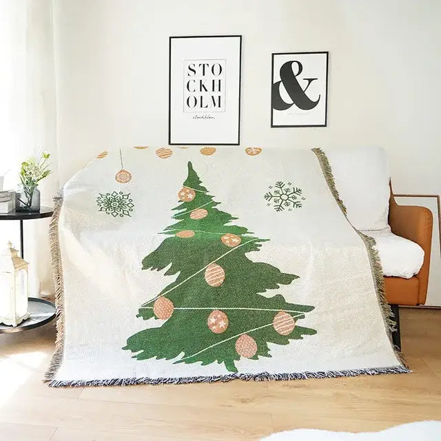 GobekUsa Christmas Tree Knitted Throw Blanket, photo 15 of 20