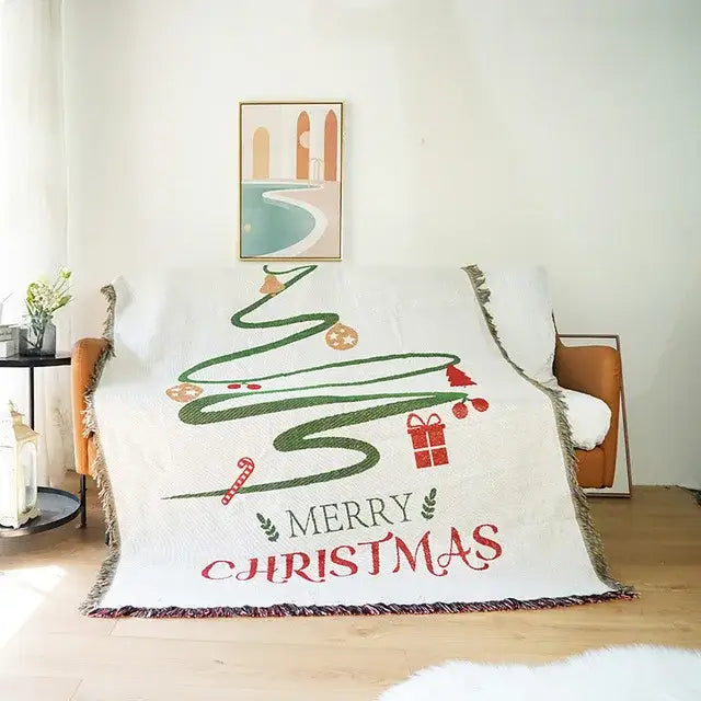 GobekUsa Christmas Tree Knitted Throw Blanket, photo 12 of 20
