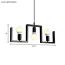 GobekUsa Classic Exposed Bulb Pendant Light in Black - 3 Metal Island Lights