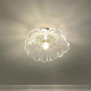 GobekUsa Classic Glass Ceiling Light Fixture w/ Brass Lamp Holder for Corridors