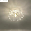 GobekUsa Classic Glass Ceiling Light Fixture w/ Brass Lamp Holder for Corridors