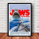 GobekUsa Classic JAWS Movie Poster Canvas Wall Art
