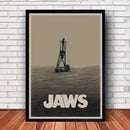 GobekUsa Classic JAWS Movie Poster Canvas Wall Art