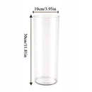 Modern clear acrylic cylinder vase wedding dining room decor