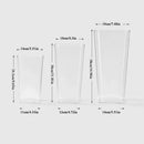 GobekUsa Clear Acrylic Hurricane Flower Vase - Large Size