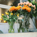 GobekUsa Clear Acrylic Hurricane Flower Vase - Large Size