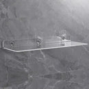 Modern clear wall mounted acrylic shelves – bathroom storage organizer by Decorbites