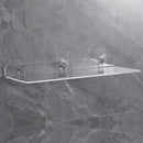 Modern clear wall mounted acrylic shelves – bathroom storage organizer by Decorbites