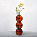 GobekUsa Clear Glass Bubble Vase for Home Decor