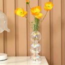 GobekUsa Clear Glass Bubble Vase for Home Decor