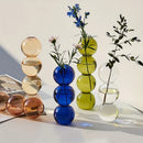 GobekUsa Clear Glass Bubble Vase for Home Decor