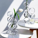 GobekUsa Clear Glass Bubble Vase for Home Decor