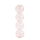 Vibrant stacked glass bubble vase living room decor by Decorbites