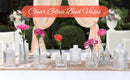 GobekUsa Clear Glass Bud Vase Bulk Set