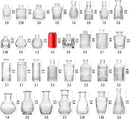 GobekUsa Clear Glass Bud Vase Bulk Set