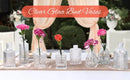 GobekUsa Clear Glass Bud Vase Bulk Set
