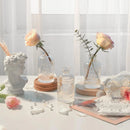 GobekUsa Clear Glass Bud Vases Set - 12 Pieces