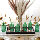 GobekUsa Clear Glass Bud Vases Set - 12 Pieces