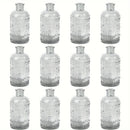 GobekUsa Clear Glass Bud Vases Set - 12 Pieces