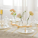 GobekUsa Clear Glass Bud Vases Set - 12 Pieces