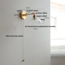 GobekUsa Clear Glass LED Wall Sconce Rotate Up Down, Perfect for Dining Room, Bathroom