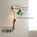 GobekUsa Clear Glass LED Wall Sconce Rotate Up Down, Perfect for Dining Room, Bathroom