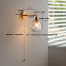 GobekUsa Clear Glass LED Wall Sconce Rotate Up Down, Perfect for Dining Room, Bathroom