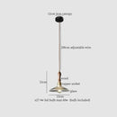 GobekUsa Clear Glass LED Pendant Light for Bedside Living Dining Decor
