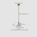 GobekUsa Clear Glass LED Pendant Light for Bedside Living Dining Decor