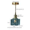 GobekUsa Clear Glass LED Pendant Light for Bedside Living Dining Decor