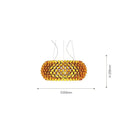 GobekUsa Clear Gold Acrylic Pendant Lights: Modern Living Room Foscarini Caboche Style
