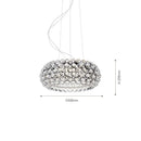 GobekUsa Clear Gold Acrylic Pendant Lights: Modern Living Room Foscarini Caboche Style