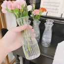 GobekUsa Clear Nordic Plastic Vase for Hydroponic Flowers