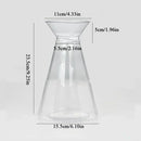 GobekUsa Clear Nordic Plastic Vase for Hydroponic Flowers