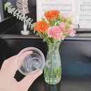 GobekUsa Clear Nordic Plastic Vase for Hydroponic Flowers