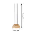 Clear nordic plastic vase with vertical ridges for living room
