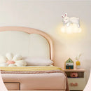 GobekUsa Cloud Bunny Lamp: Kids' Room White Wall Light, Bedside Night Lamp