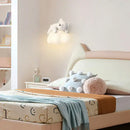 GobekUsa Cloud Bunny Lamp: Kids' Room White Wall Light, Bedside Night Lamp