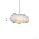 GobekUsa Cloud Chandelier: Silk Cotton LED Suspension Nursery School Hanging Lamp