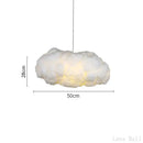 GobekUsa Cloud Chandelier: Silk Cotton LED Suspension Nursery School Hanging Lamp