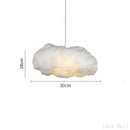GobekUsa Cloud Chandelier: Silk Cotton LED Suspension Nursery School Hanging Lamp